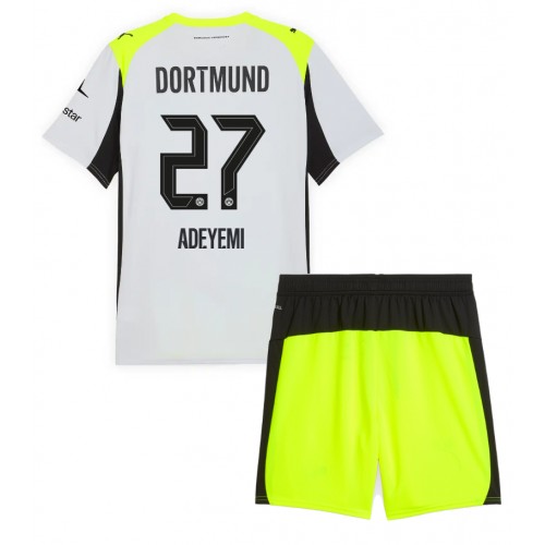 Borussia Dortmund Karim Adeyemi #27 Gostujuci Dres za djecu 2025-26 Kratak Rukav (+ Kratke hlače)